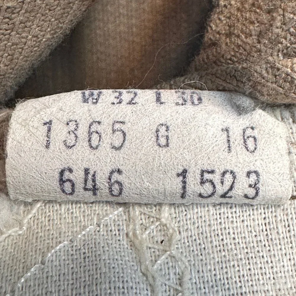 Vintage 1970s Tan Corduroy Pants, Levi’s Jeans 646 White Tab 30